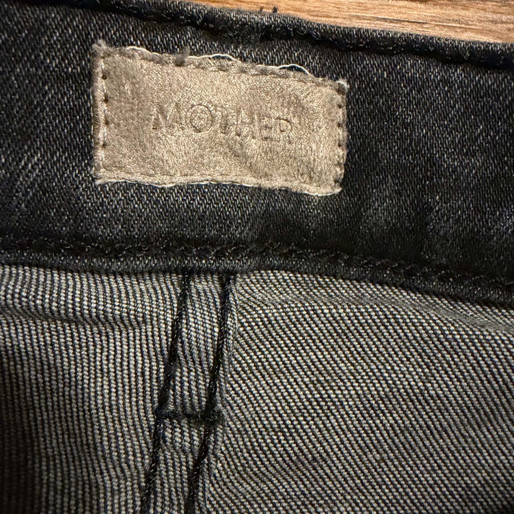 MOTHER The Insider Crop Step Fray size 26 Up In Smoke Jeans - Picture 7 of 10
